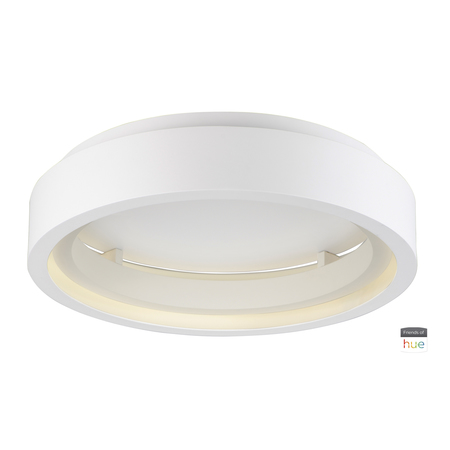 ET2 iCorona 1-Light 23.5" Wide Matte White Flush Mount Light E35001-MW